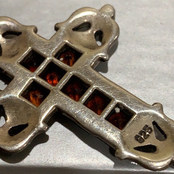 GARNET AND STERLING-SILVER set- - Picture 6 of 11